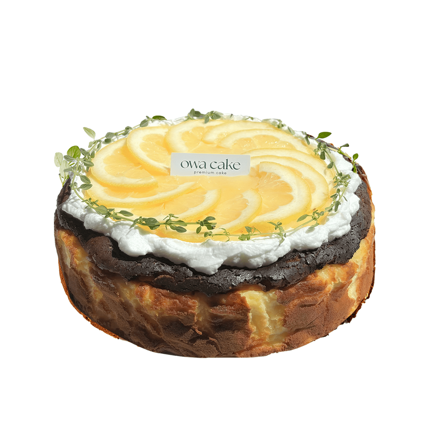 레몬 크림 바스크 치즈케이크