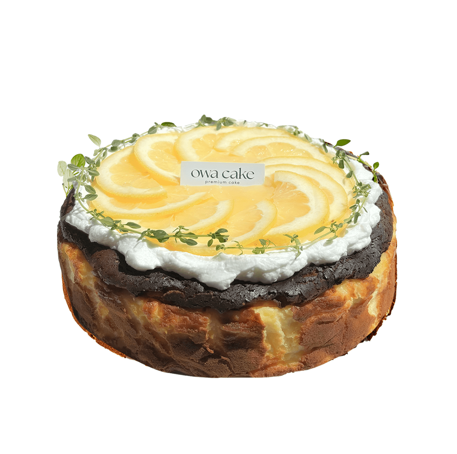 Lemon Cream Basque Cheesecake